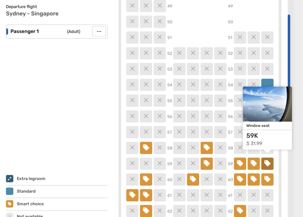 I had to pay for a seat selection on eDreams