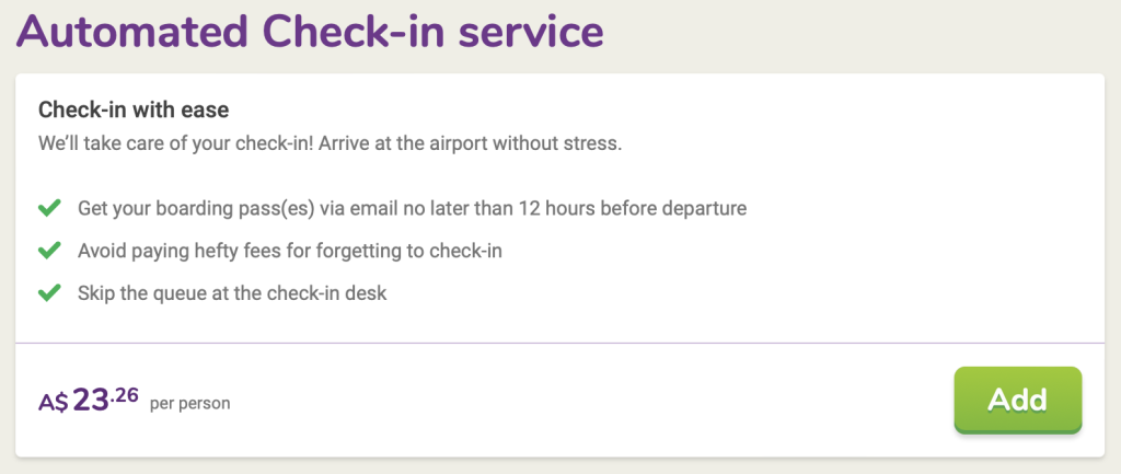 Automated Check-in Service for BudgetAir